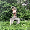  The sculpture of a beaver at the entrance to Bibrka town
