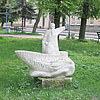  The sculpture in a park in the town centre

